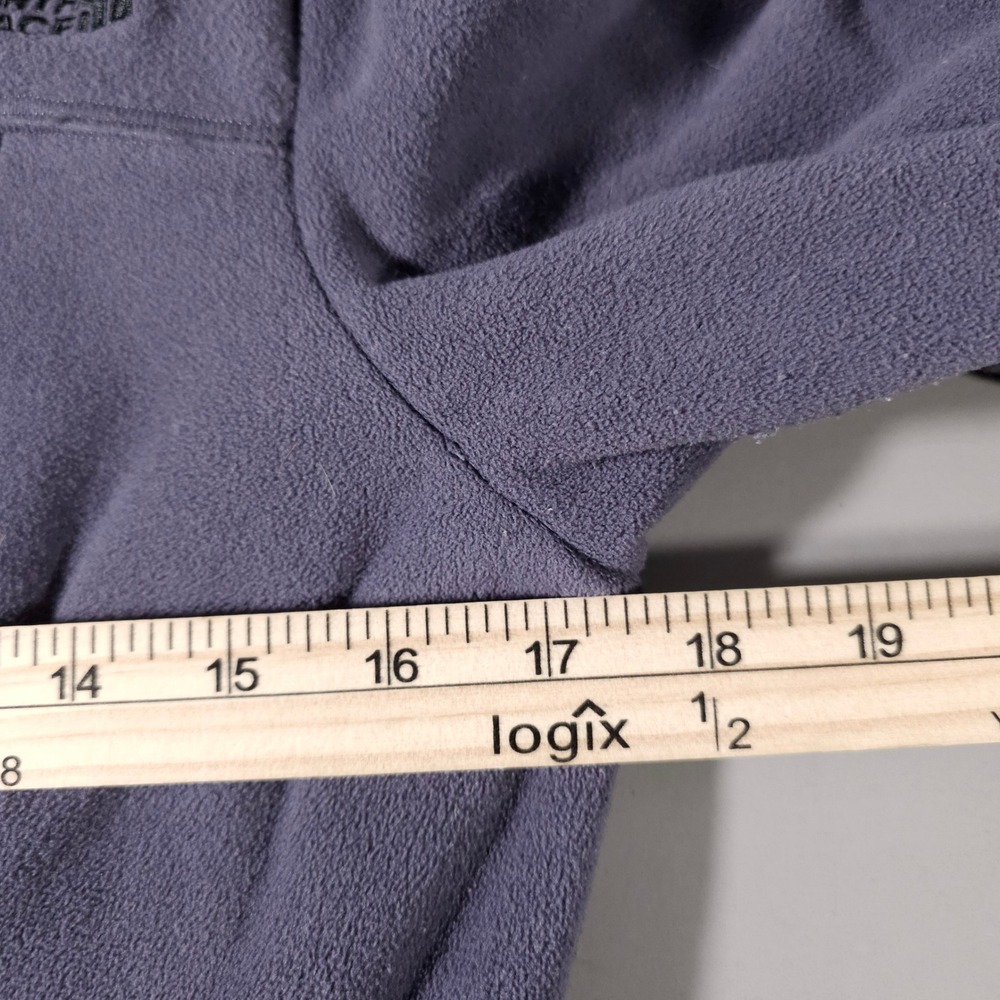 The North Face Fleece Jacket Womens Small Purple TKA 100 Full Zip Mock Neck - Picture 4 of 6